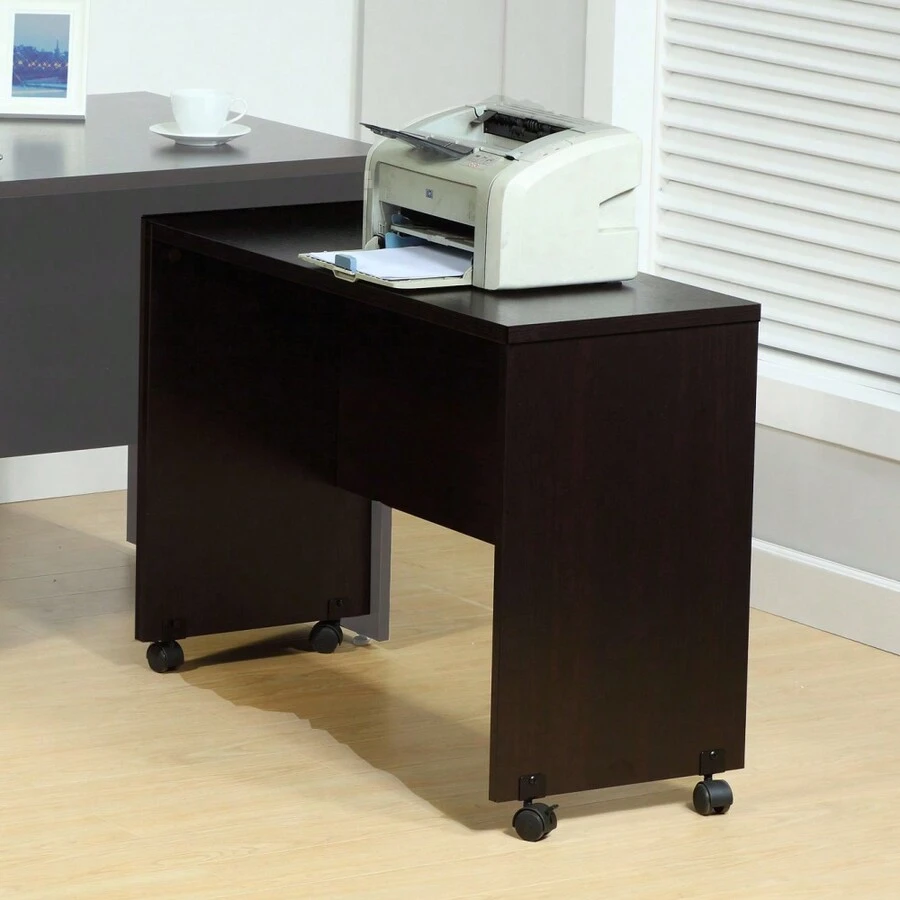 Printer Mobile Stand, Computer Desk, Home Office Desk Red Cocoa