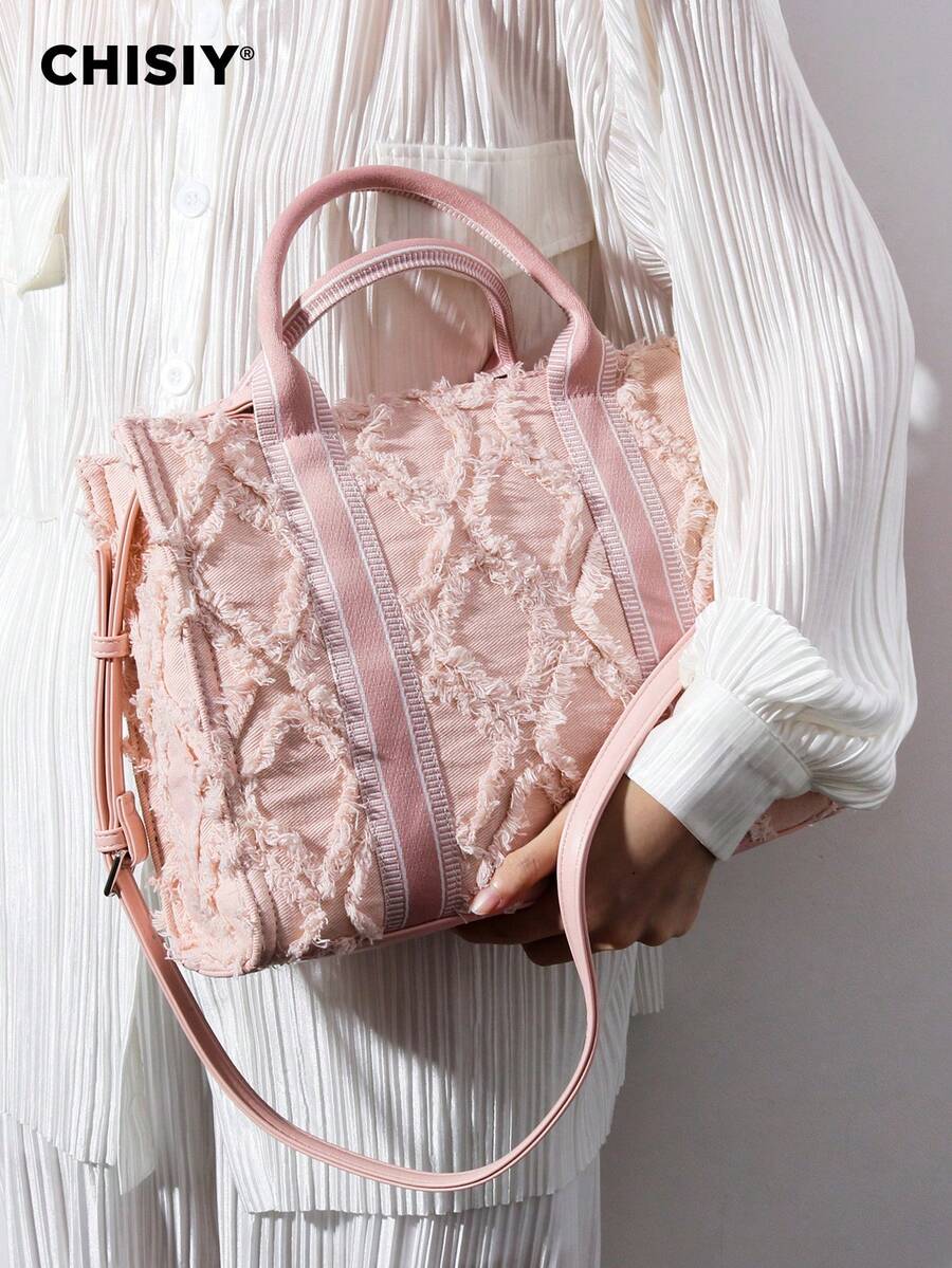 CHISIY Túi đeo chéo Clutch thủ công nguyên bản Túi có thể chuyển đổi, Mùa xuân, Mùa hè, Mùa thu, Mùa đông Thiết kế sang trọng hợp thời trang Thiết kế Túi có kết cấu chức năng giá cả phải chăng Ý tưởng quà tặng cho Ngày lễ tình nhân, Sinh nhật, Giáng sinh, Kỷ niệm, Tốt nghiệp, Đám cưới, Ngày của mẹ, Tiệc cô dâu Ngày lễ tình nhân - Hồng - Xem 1