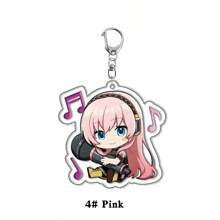 1 pièce Porte-clés en acrylique, pendentif personnage d'anime, dragonne de téléphone portable, porte-clés de voiture, décoration de sac à dos, joli charm de sac voiture, accessoires scolaires, gothique Y2k - Multicolore - Voir 5