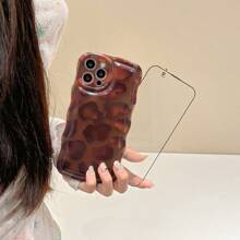 1 件 3D 波浪气垫 + 人造珍珠手链 TPU 手机壳适用于 iPhone 15 Pro Max/13 - 彩色 - 查看 4