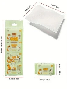 8/16/40sheets Mini Portable Wipes In Disposable Packs - Wipes For Hands And Mouth - Cleaning Cloths For Home And Travel, Multi-Pack - No Pattern - View 3