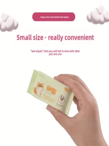 8/16/40sheets Mini Portable Wipes In Disposable Packs - Wipes For Hands And Mouth - Cleaning Cloths For Home And Travel, Multi-Pack - No Pattern - View 9