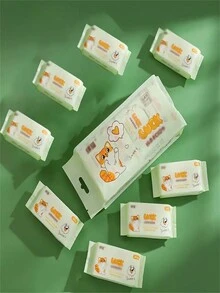 8/16/40sheets Mini Portable Wipes In Disposable Packs - Wipes For Hands And Mouth - Cleaning Cloths For Home And Travel, Multi-Pack - No Pattern - View 2