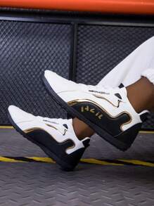 Men's Leather Water Resistant Non-Slip High-End Travel Shoes, Versatile Sports Casual Sneakers For Spring/Autumn