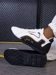 Men's Leather Water Resistant Non-Slip High-End Travel Shoes, Versatile Sports Casual Sneakers For Spring/Autumn