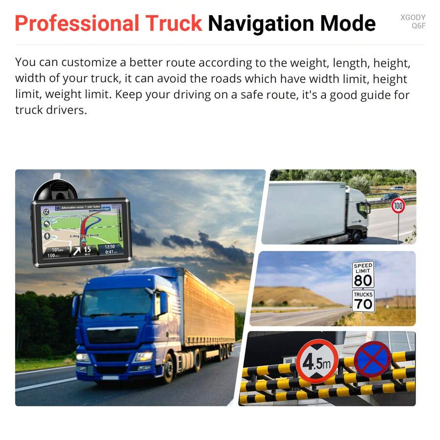 ESSGOO 5" Touch Screen Car Truck Sat Nav GPS Navigation UK/EU Map Free