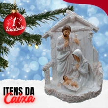 Nativity Scene Christmas Christmas Details Resin Figure Jesus Family - 白色 - 查看 7