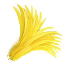 20 piezas Plumas de gallo artificiales de 25-45 cm para accesorios de decoración del hogar, ropa de boda DIY y complementos para el cabello