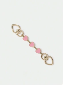 1/2 Pieces Moon And Heart Bag Extension Chain, Bag Extension Chain Wallet Strap Extender Handbag Wallet Replacement Chain Suitable For DIY Handbag Wallet Making Gifts For Women - Pink - View 8