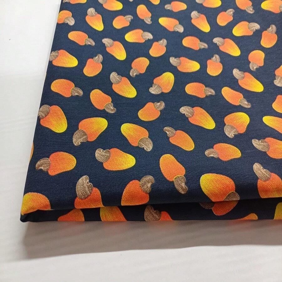 Tricoline Fabric 1.00 X 1.50 Width - Burnt Orange - View 1