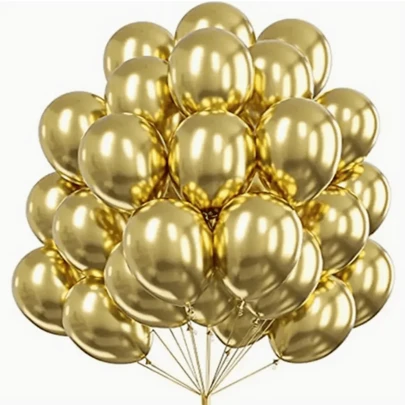 20/50pcs 5-Inch Chrome Metal Balloons, Baptism Decorations, Communion Decorations, Suitable For Halloween, Graduation, Birthday, Wedding, Anniversary, Back To School Decorations