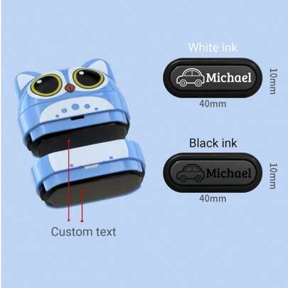 Name Stamp Clothing, Name Stamp On Clothes, Cartoon Style Name Stamp, Custom Name Stamp 1pc Waterproof,Quick Dry,Reusable,Seal,Compact,No-Iron High-Quality,Modern,Cartoon,Adorable,Cute Custom,Personalized,Unique Ideal Gifts For Him Her,Boyfriend,Girlfriend,Dad,Mom,Family,Friends,Son,Daughter,School Students,Workers For Anniversaries,For 's Day,For Birthdays Home,School,Office,School Essentials,Xmas Decoration,For Housewarming
