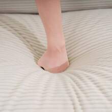 Light Beige Corduroy Fabric, Comfortable Single Accent Chair Deep Seat Sofa With One Pillow, Suitable For Living Room And Bedroom, Club Multiple Occasional Areas