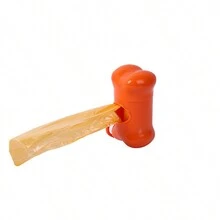 便携式骨头形狗垃圾袋架，可用于存放垃圾袋，方便取出，也可作为包袋配件使用。多种颜色适合户外散步、遛狗和旅行用品。旅行必需品健身学校用品假日露营假日必需品度假配件 - 彩色 - 查看 6