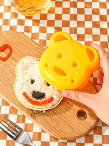 1 件/4 件三明治模具面包模具三明治机模具饭团模具 4 件便当寿司模具套装 - 黃色 - 查看 10