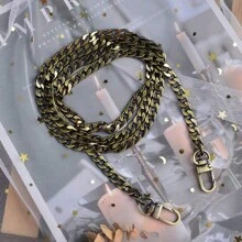 金属扁链肩带，钱包链，肩包链替换配件 - 銅色 - 查看 12