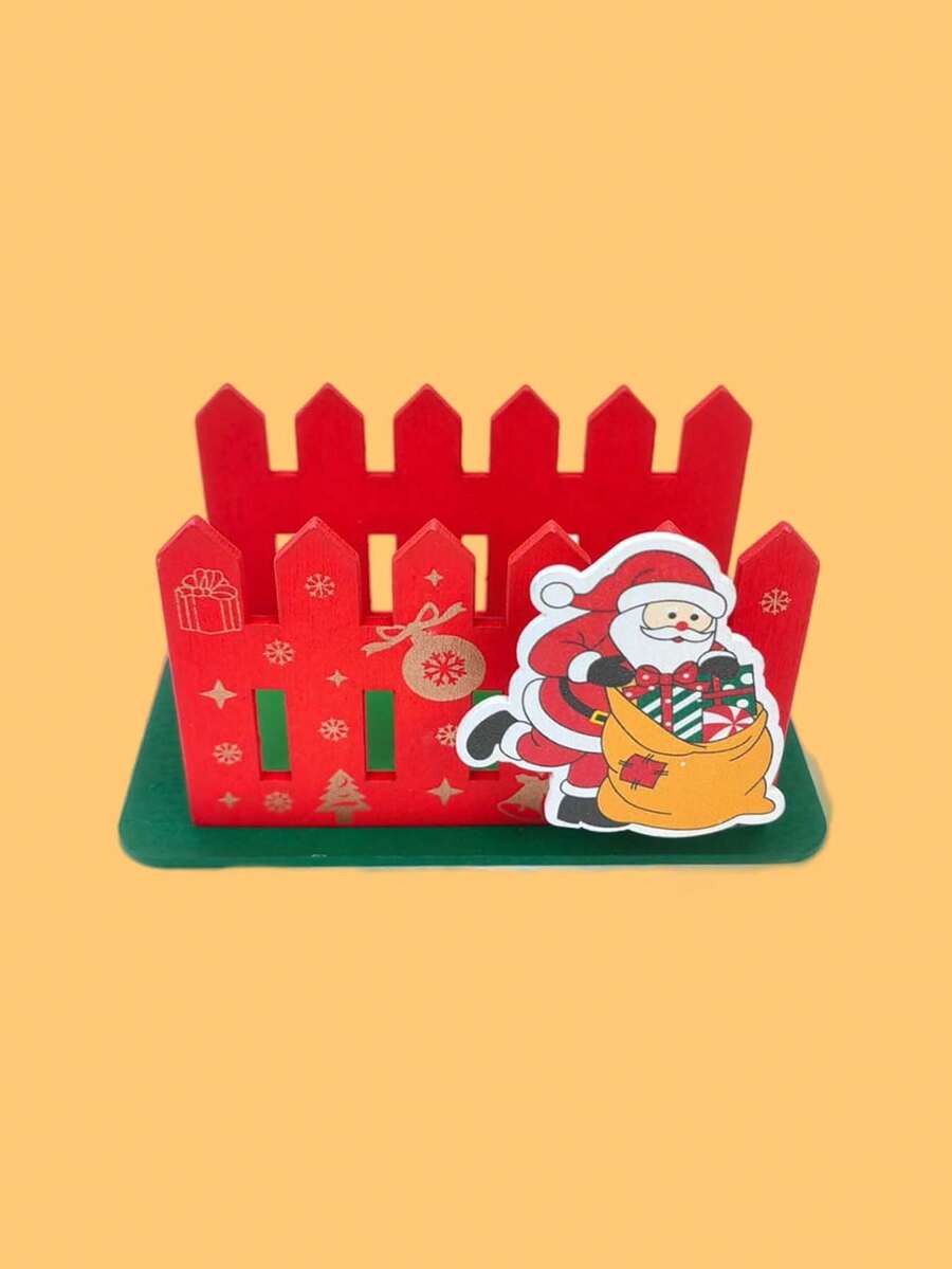 Napkin Holder, Christmas Fence - Allmini - Màu vàng - Xem 1