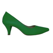 Women's Shoes Pumps Low Thin Heel Mozione Casual Soft - màu xanh lá - Xem 4