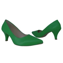 Women's Shoes Pumps Low Thin Heel Mozione Casual Soft - màu xanh lá - Xem 6