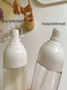 50ml/150ml Cute Little White, Pressing Spray Bottle, Emulsion Bottle, Travel Portable Set Spray Bottle Makeup Skin Care Products Facial Spray Vacuum Small Empty Bottle Suitable For Home And Outdoor Travel. Christmas Present