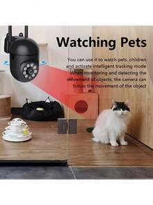 Camera giám sát WIFI độ nét cao 1080P, Camera quan sát ban đêm độ nét cao từ xa trong nhà và ngoài trời, Camera an ninh gia đình liên lạc nội bộ 355 độ, Hệ thống an ninh gia đình 5G, Phát hiện di động AI, Âm thanh hai chiều, Tầm nhìn ban đêm màu, Hệ thống an ninh giám sát gia đình - Nhiều màu - Xem 8