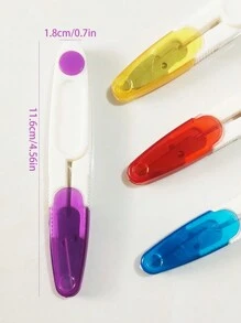 Bộ 4 kéo may có nắp đậy (Kéo cá nhân/Kéo cắt may) - Đỏ, Vàng, Xanh lam, Tím - Nhiều màu - Xem 6