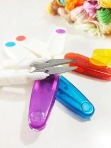 Bộ 4 kéo may có nắp đậy (Kéo cá nhân/Kéo cắt may) - Đỏ, Vàng, Xanh lam, Tím - Nhiều màu - Xem 3