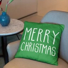 1 vỏ gối nhung mềm in họa tiết ông già Noel 45x45cm hai mặt, không có ruột - Dùng để trang trí tiệc, phòng ngủ, phòng khách, ghế sofa, ô tô - Nhiều màu - Xem 6
