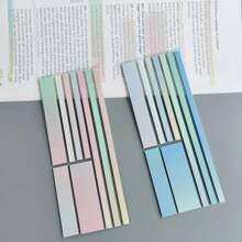 1 unidad / 8 unidades de Notas Adhesivas Extra Largas para etiquetas de lectura de estudiantes, etiquetas de dirección de oficina, etiquetas de notas de libros, almohadilla de notas transparente a pruebas de agua, etiqueta adhesiva colorida - Multicolor - Ver 27