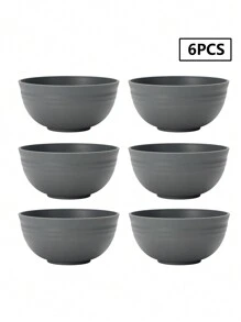 2/4/6/8 pièces Bol à céréales en plastique PP, convient pour la soupe, la bouillie, les pâtes et la salade, pour la cuisine à la maison et le pique-nique de camping, cuisine, cadeau de Noël