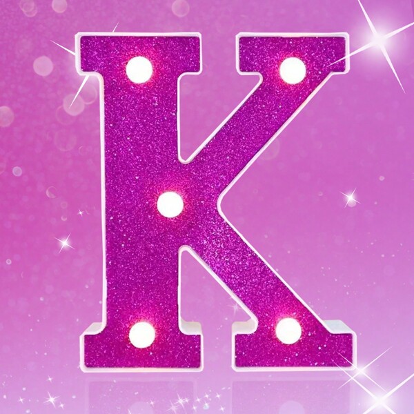 ديكور إضاءة حرف أبجدي من A إلى Z والأرقام من 0 إلى 9 باللون البنفسجي المتلألئ، إضاءة ليلية تعمل ببطارية فيري، مستلزمات حفلات هالوين وعيد الميلاد، ديكور حفل زفاف منزلي