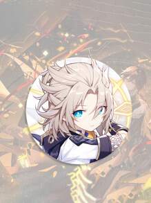 Metal Laser Cut Anime Game Badges, Pins & Brooches For Raiden Shoggun, Hu Tao, Klee And Other Cute Characters