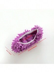 2/4pcs Reusable Removable Floor Cleaning Mop Shoe Covers, Washable Floor Cleaning Slippers, Bathroom Slippers Home Bathroom Decor Fall Decor Back To School