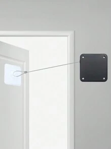 1pc Automatic Self-Closing Door Closer, Shock Absorbing Soft Close Wood Door Latch Spring, Easy Install - Multicolor - View 3