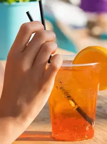 50/100/150/200Pcs Black Flexible Plastic Straws, Bendy Party Fancy Straws, Plastic Drinking Straws, Coffee And Cocktail Stirrers, Drink Accessories, For Milkshakes, Smoothies, Boba, Bubble Tea, Ice Coffee, Perfect For Home Camping Picnic Party, Party Supplies, Home Use School Supplies,Back To School
