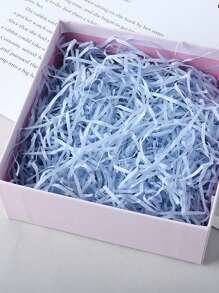 1 Pack 30/50/100/200/500g Colorful Raffia Shredded Paper, Chicken Nest Grass, Wedding Gift, Candy Box Filler, Gift Packaging - Sky Blue - View 1