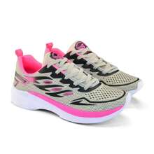 Women's Tennis Shoes + Watch + Socks Gym Walking Running Training Work Light Soft Comfortable - 灰色-PTO-粉紅色 - 查看 5