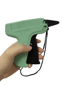 专业快速标签枪套件、服装标签枪、价格标签枪 - DIY 服装标签用于服装价格标签、微针枪、迷你针缝卷边枪用于服装、服装加工产品、DIY 圣诞节用品（1 个标签枪和 504 黑色和 504 白色） - 彩色 - 查看 4