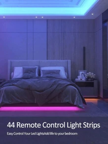 1pc 1m/5m/10m//15m/20m RGB 5050 LED Strip Light, Dimmable Color Changing Rope Lights With Switch Control For Home Decoration, Party, Kitchen, TV Backlighting