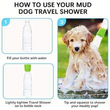 1pc Multi-Functional Pet Showerhead & Accessories For Dog Bathing & Outdoor Drinking & For Standard Bottles & Portable Washing & Watering & Pet Supplies & Outdoor Supplies