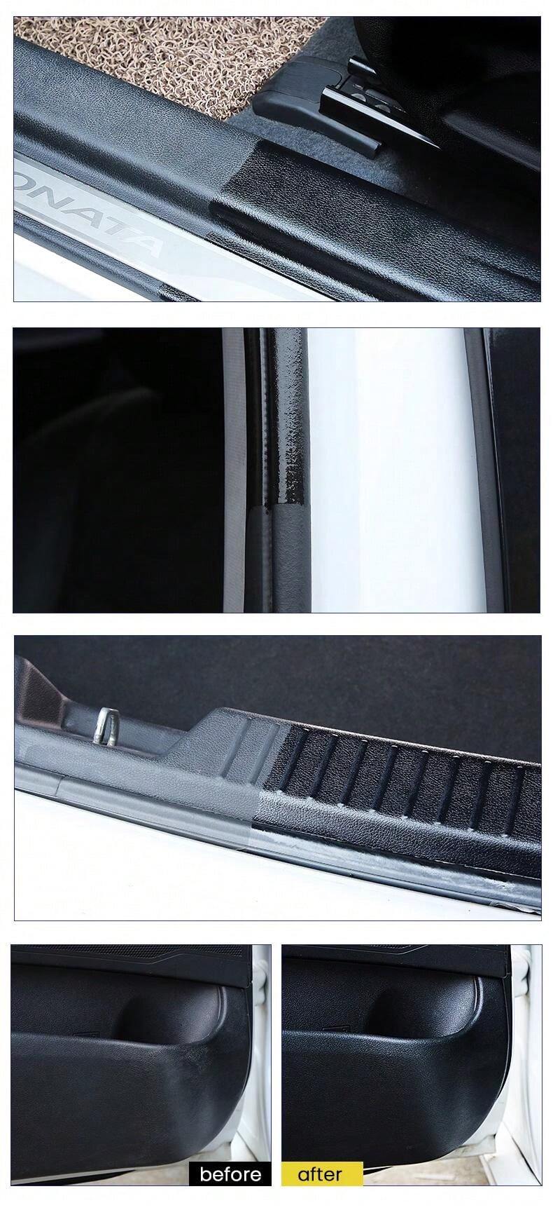 Car Plastic Restorer Polish For Interior Exterior Trim LongLasting