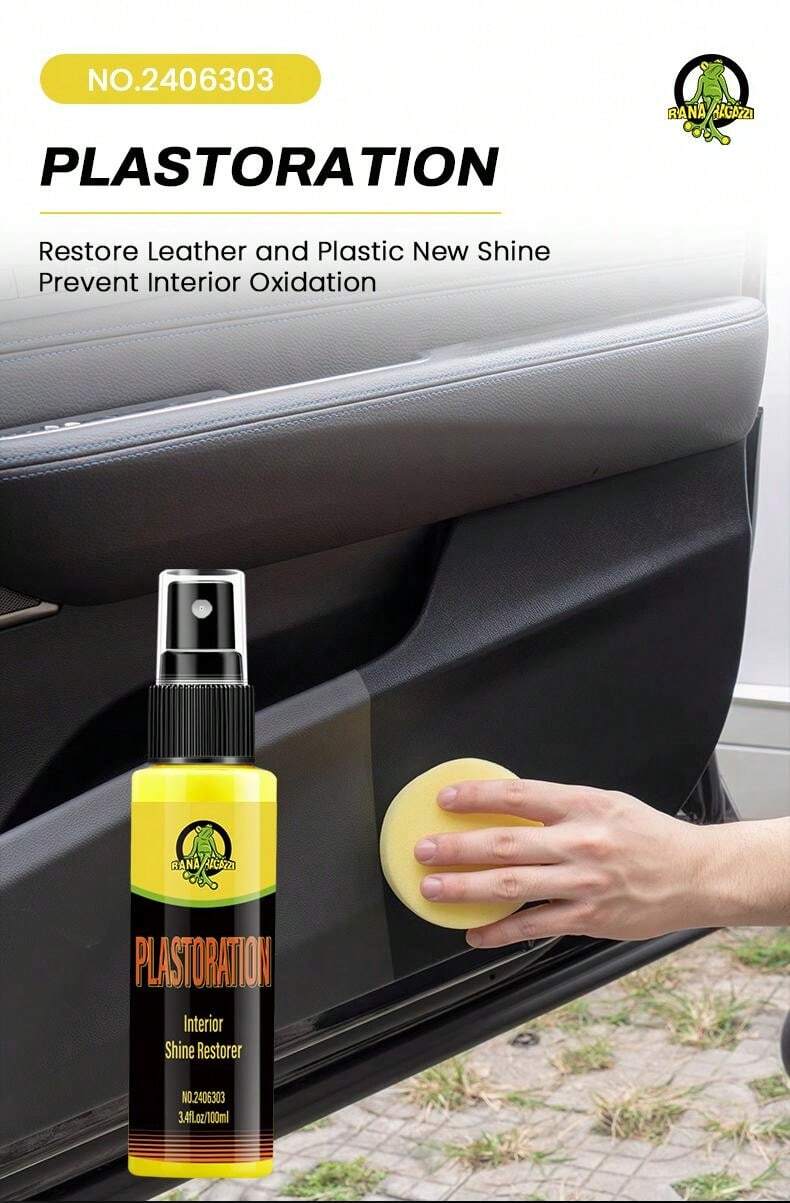 Car Plastic Restorer Polish For Interior Exterior Trim LongLasting