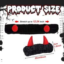 1pc Creative Car Rearview Mirror Cover, Cute And Funny Devil's Corner Rearview Mirror Decoration, Female Car Interior Accessories - Multicolor - View 3