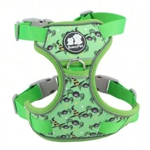 1pc Premium Quality Pet Harness With Christmas, Halloween Pumpkin, Bat Pattern Decoration, Suitable For Small, Medium, Large Cats & Dogs