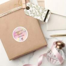 100 件/200 件/300 件定制防水贴纸和定制徽标、婚礼生日贴纸、个性化生日贴纸、个性化标签徽标圣诞节万圣节礼物 - 自訂 - 查看 6