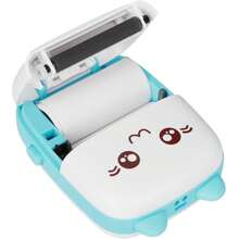 迷你口袋照片打印机，便携式无墨热敏打印机，57mm贴纸转印纸，无线蓝牙200dpi打印机，蓝/粉色 - Blue Printer with 10Rolls(5WS1CS5) - 查看 6