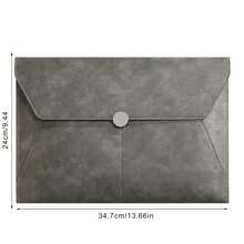 Faux Leather Document Bag, Business Information Bag, A4 Folder, School And Office Supplies, Storage Bag Back To School, School Supplies