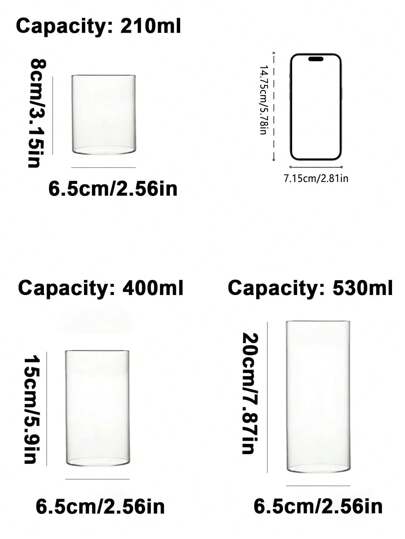 1pc St ing Glass Vase Transparent Bottle Living Room Flower Arrangement, Multi Size Jar Birthday Graduation Home view 7