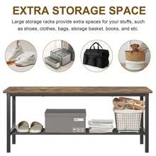 Large Industrial Dining Set - 130cm Table With 2 Chairs And Bench, Space-Saving Design For Small Spaces - Industrial Brown - View 6