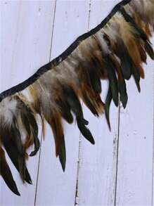 公鸡羽毛带子流苏穗饰边野鸡羽毛丝带缝纫装饰衣服婚纱针线装饰